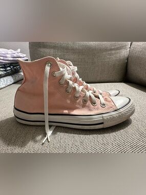 Converse Women’s High-Top Canvas Sneakers - Light Pink